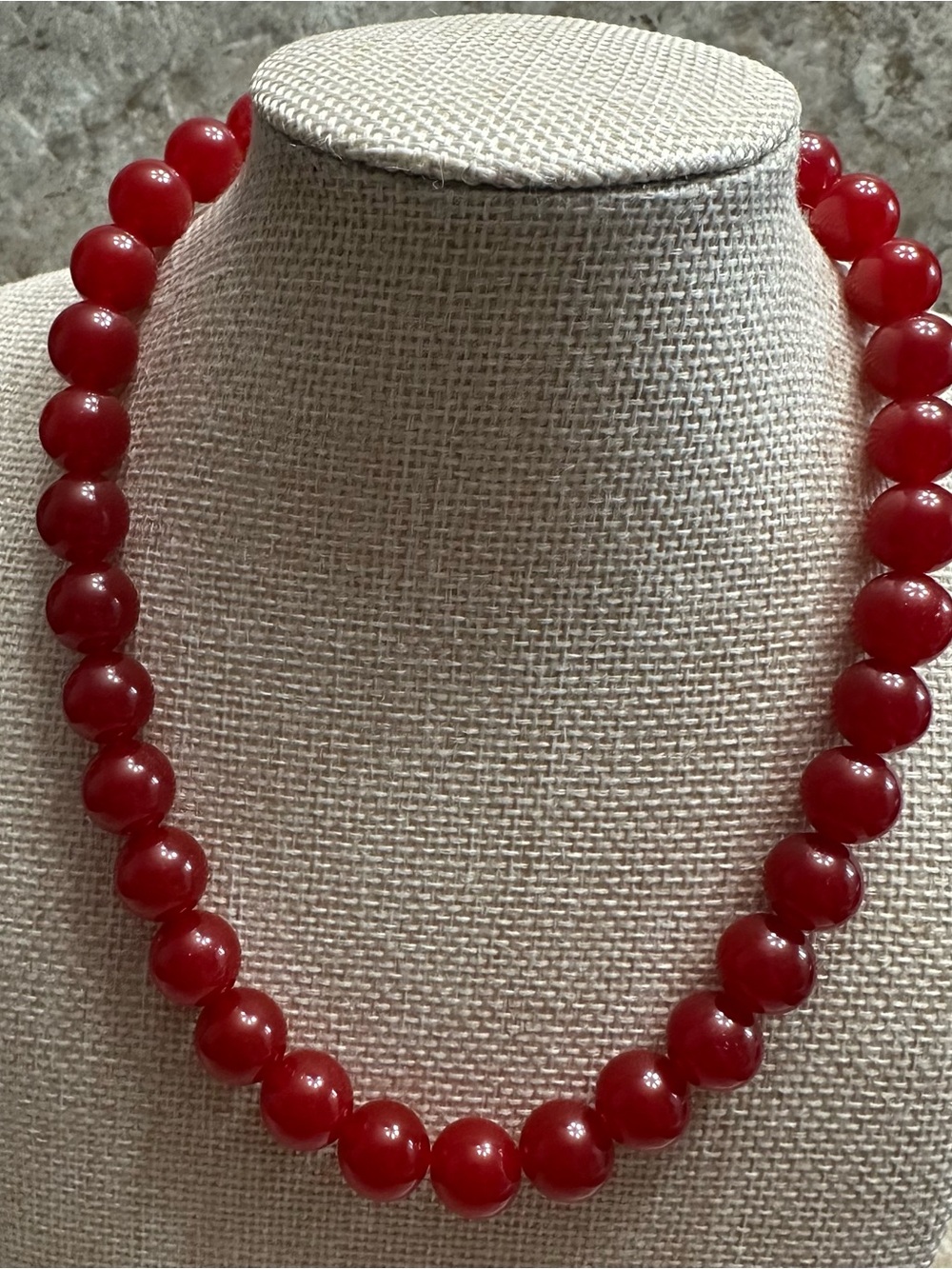 Mayamar Coral Ember Natural Red Agate Necklace Gold Statement NW
